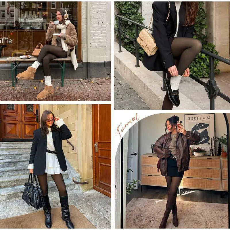 New Seamless Waist-Sculpting Fleece Leggings